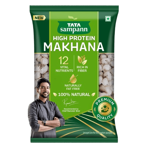High Protein Makhana | Rich in Fiber | Naturally Fat-Free | Recommended by Chef Ranveer Brar | 100g / 200g