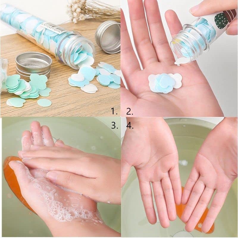 FruityClean: Set of 3 Cute Travel-Friendly Hand Soap Paper Flake Tubes â€“ Perfect for On-the-Go Hygiene