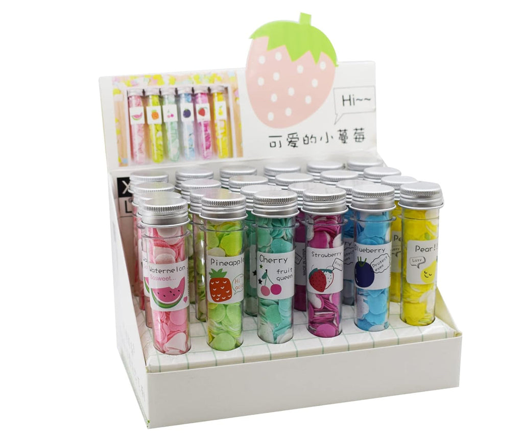 FruityClean: Set of 3 Cute Travel-Friendly Hand Soap Paper Flake Tubes â€“ Perfect for On-the-Go Hygiene