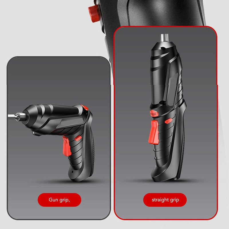 ToolKit: Cordless Electric Screwdriver Kit (47-Piece Set), 4.2V Rechargeable Portable Drill with USB Charging, 3.2Nm Torque for Home Repair & DIY
