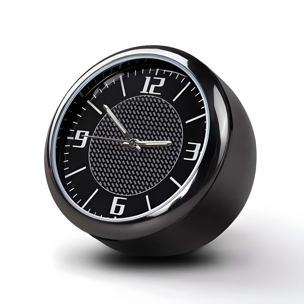 DashTick: Premium Compact Analogue Car Dashboard Clock, Metal Body & Glow-in-the-Dark Hands for Cars, SUVs, Office & Home DÃ©cor