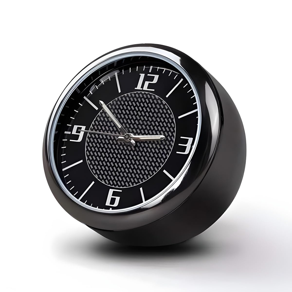 DashTick: Premium Compact Analogue Car Dashboard Clock, Metal Body & Glow-in-the-Dark Hands for Cars, SUVs, Office & Home DÃ©cor