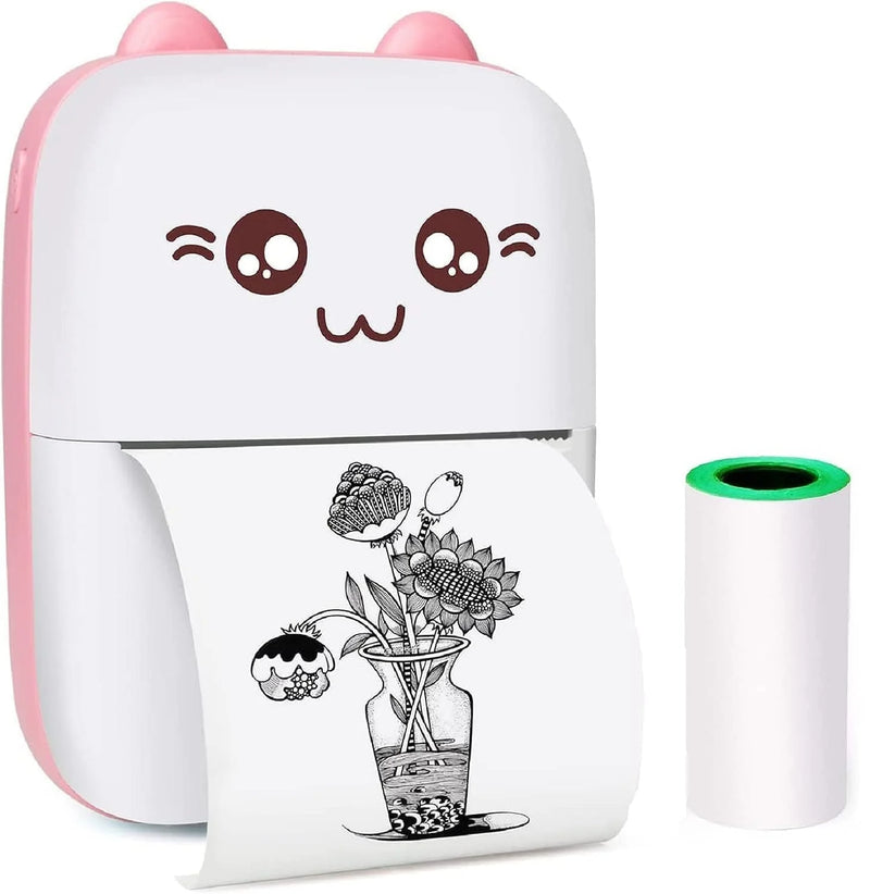 MiniPrint: Portable Bluetooth Thermal Printer with Ink-Free Printing for Labels, Photos & Notes (Android & iOS Compatible)