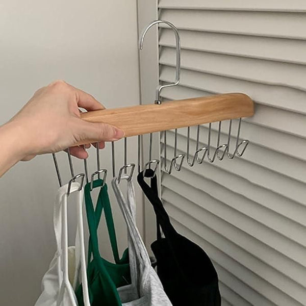 HookNest: 8-in-1 Multi-Purpose Hanger for Ties, Belts & Clothes â€“ Space-Saving & Sturdy Design