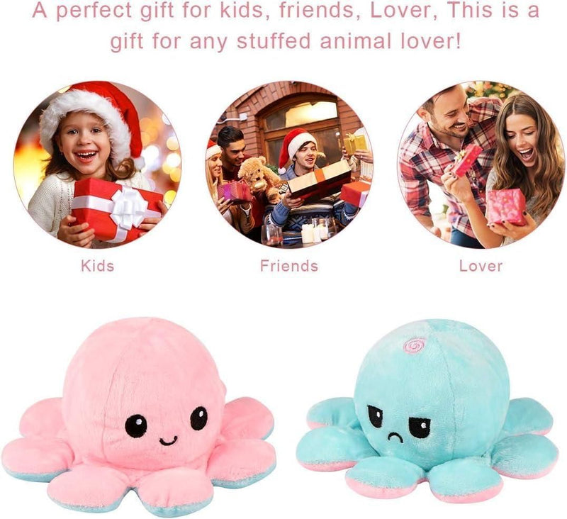 Chums: Reversible Plush Squishy Pals â€“ Soft & Cuddly Octopus Toy for Kids & Babies, Perfect Gift for Boys & Girls