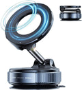 MagStik: Magnetic Vacuum Suction Phone Mount, 360Â° Rotating Car Phone Holder with Hands-Free Secure Grip for Dashboard, Windshield, Gym & Mirror