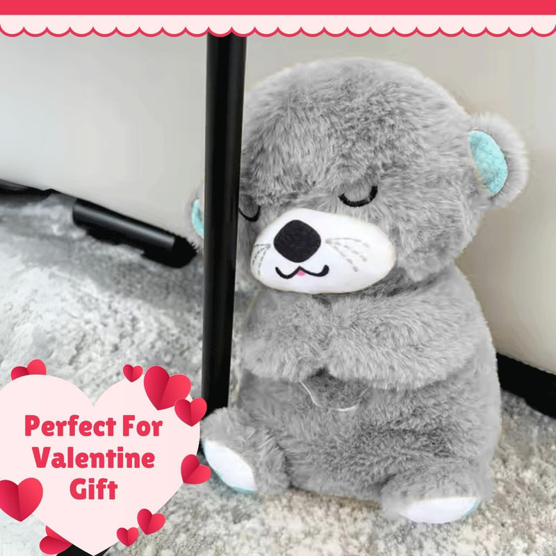 Snugsy: Soothing Viral Plush Teddy with Gentle Breathing Motion, Night Light & Music â€“ Soft Cuddly Sleep Companion