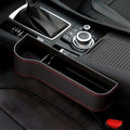 CarPocket: PU Leather Car Seat Gap Organizer with Bottle & Cup Holder, Storage for Phones, Keys, Cards & Coins â€“ Space Saving Catcher