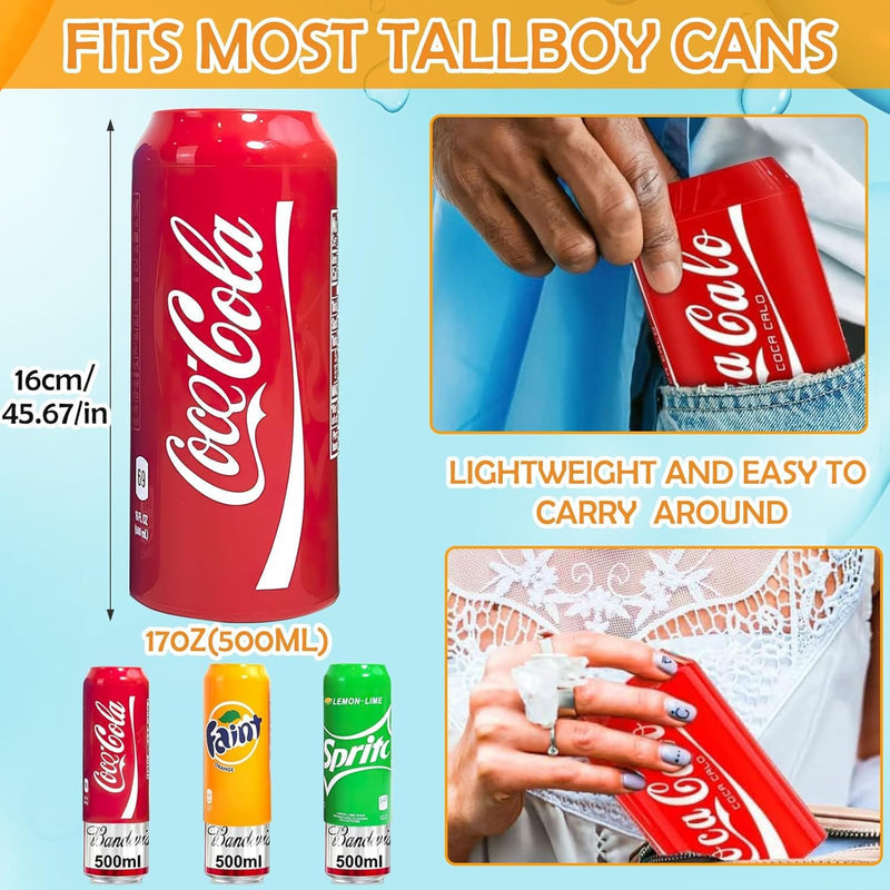 Boozie: 2Pc Silicone Beer Can Sleeves with Insulation, Soda for 550ML Cans â€“ Looks Like Regular Soda Can | Hide Alcoholic Beverage Easily | Cola & Monster (2Pc Random)