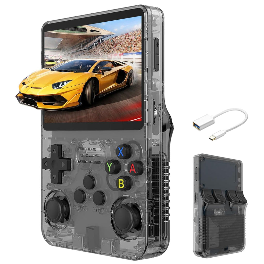 BitX: R36S Handheld Game Console with 3.5" IPS Display â€“ 10,000+ Preloaded Games, Dual TF Support, Rechargeable Battery & Ergonomic Design for Semi-Retro Games
