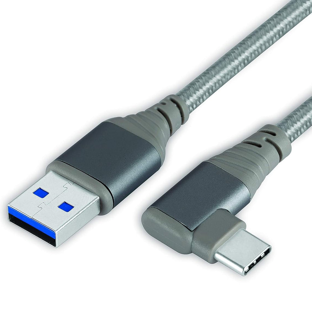 Nextech USB 3.0(M) to USB-C R/A (M) Braided Cable 1.5M (Space Grey)