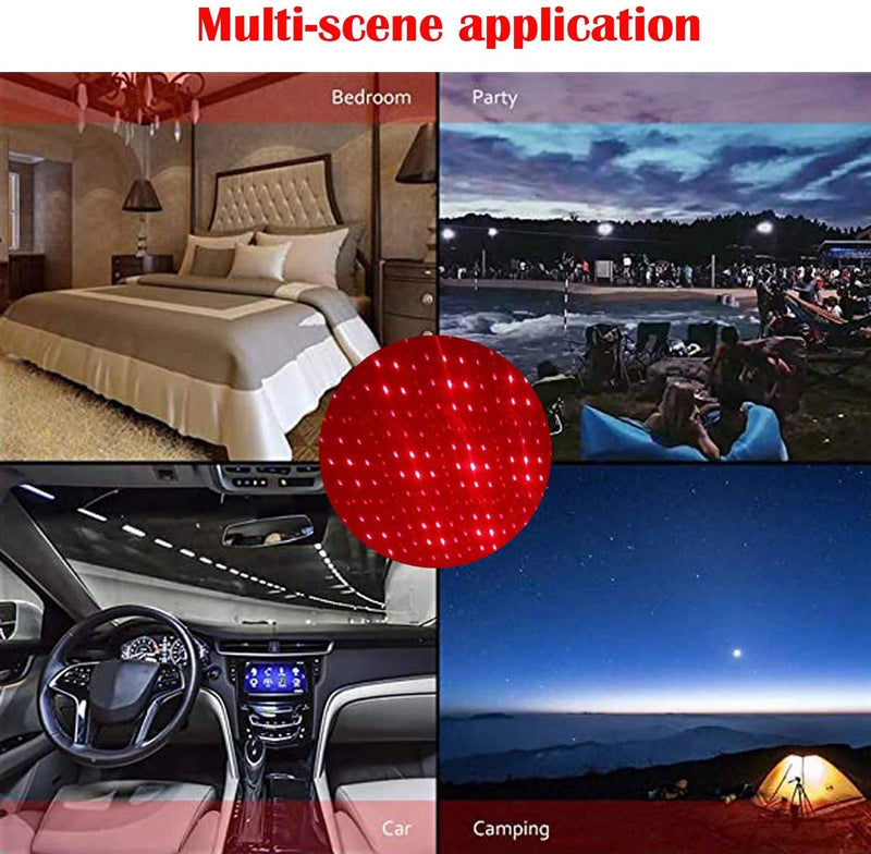 StarLite: USB-Powered Star Projector & Night Lamp with Adjustable Ambient Lighting for Car, Bedroom & Party DÃ©cor