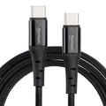 Nextech 65W Type-C to Type-C Braided Fast Sync & Charging Cable Compatiable with Androidphones, iPhones, Laptops 1.2M