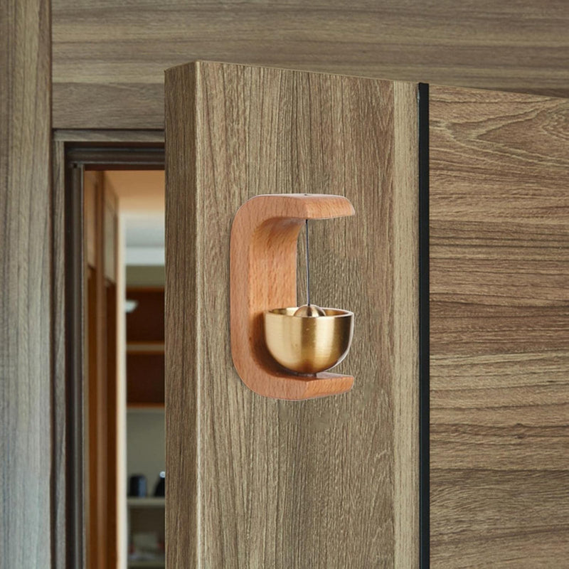 ZenBell: Vintage Japanese Wooden Door Bell with Soothing Mindful Chime, Ideal for Shops, Home & Office Decor