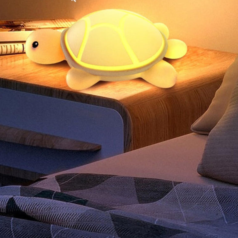 Tappy: Adorable Silicone Turtle Night Lamp â€“ BPA-Free, USB Rechargeable Soft LED Light with Tap Control for Bedroom Ambience, Kidsâ€™ Gifting & Cozy DÃ©cor