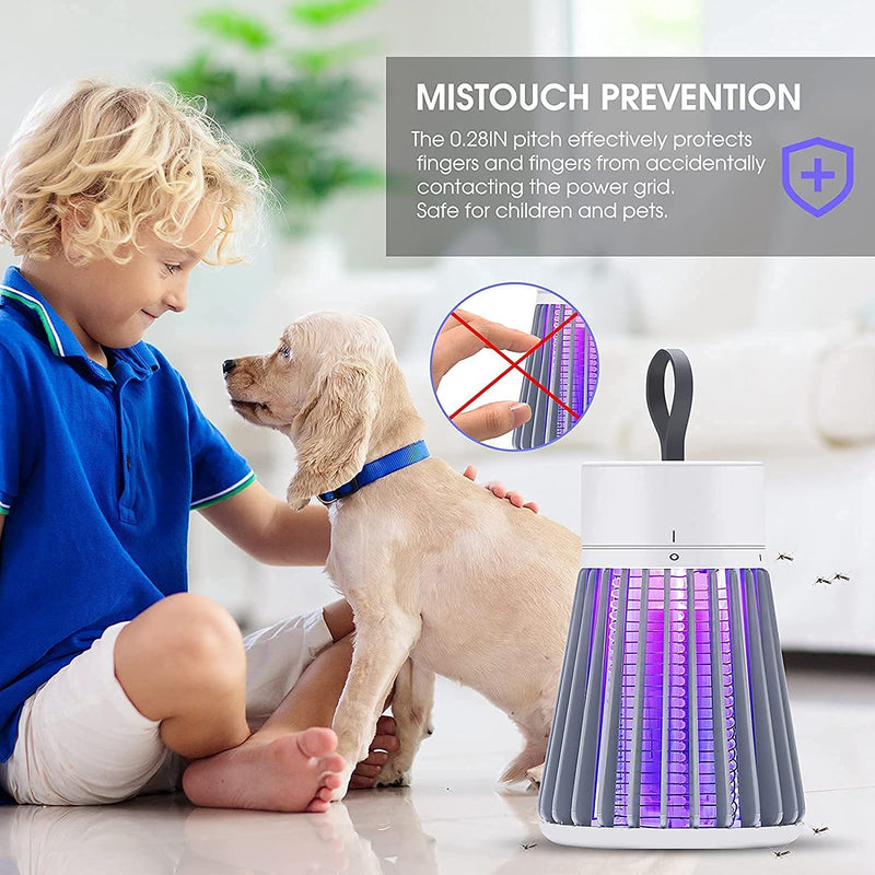 BugShield: USB-Powered Mosquito Killer Lamp with UV LED â€“ Safe & Silent Indoor Zapper for Bedrooms, Living Rooms, Patios & Outdoor Protection
