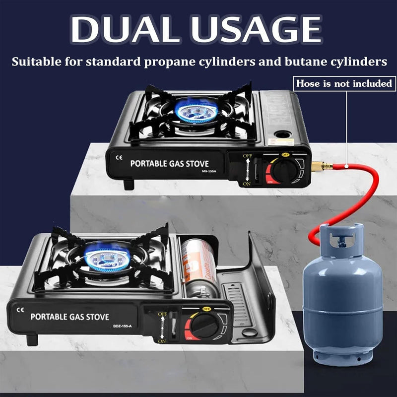 Campy: Portable Camping Gas Stove with Compact Burner & Carrying Case â€“ Outdoor Cooking Gear for Trekking, Hiking, Picnics & Backpack Travel