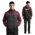 Raincoat Set | Waterproof Polyester Double-Coated Reversible Rain Suit | Hooded Jacket with Inner Mobile Pocket & Pants