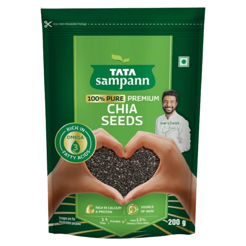 Premium Chia Seeds | Rich in Calcium & Protein | Source of Iron | 200g