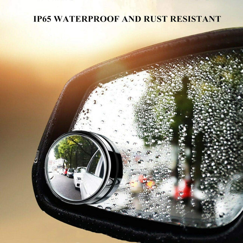 BlindSpot: 360Â° Wide-Angle Convex Blind Spot Mirrors, HD Glass Stick-On Side Rear View Mirrors for Cars, SUVs & Trucks (Pack of 2)