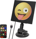 Pixo: Programmable LED Pixel Display Screen with Bluetooth App Control, Custom Text & Animations for Car Windshield & Home Decor 13x13cm