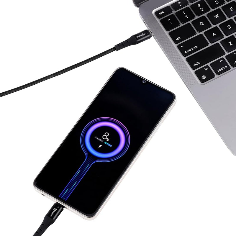 Nextech 65W Type-C to Type-C Fast Sync & Charging Cable Compatiable with Laptops & Smartphones (2.44)