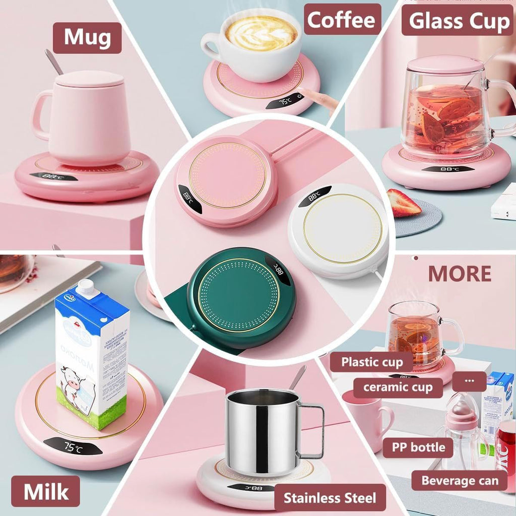 Warmy: USB-Powered Coffee Mug Warmer with LCD Display for Keeping Your Beverages Hot & Ready