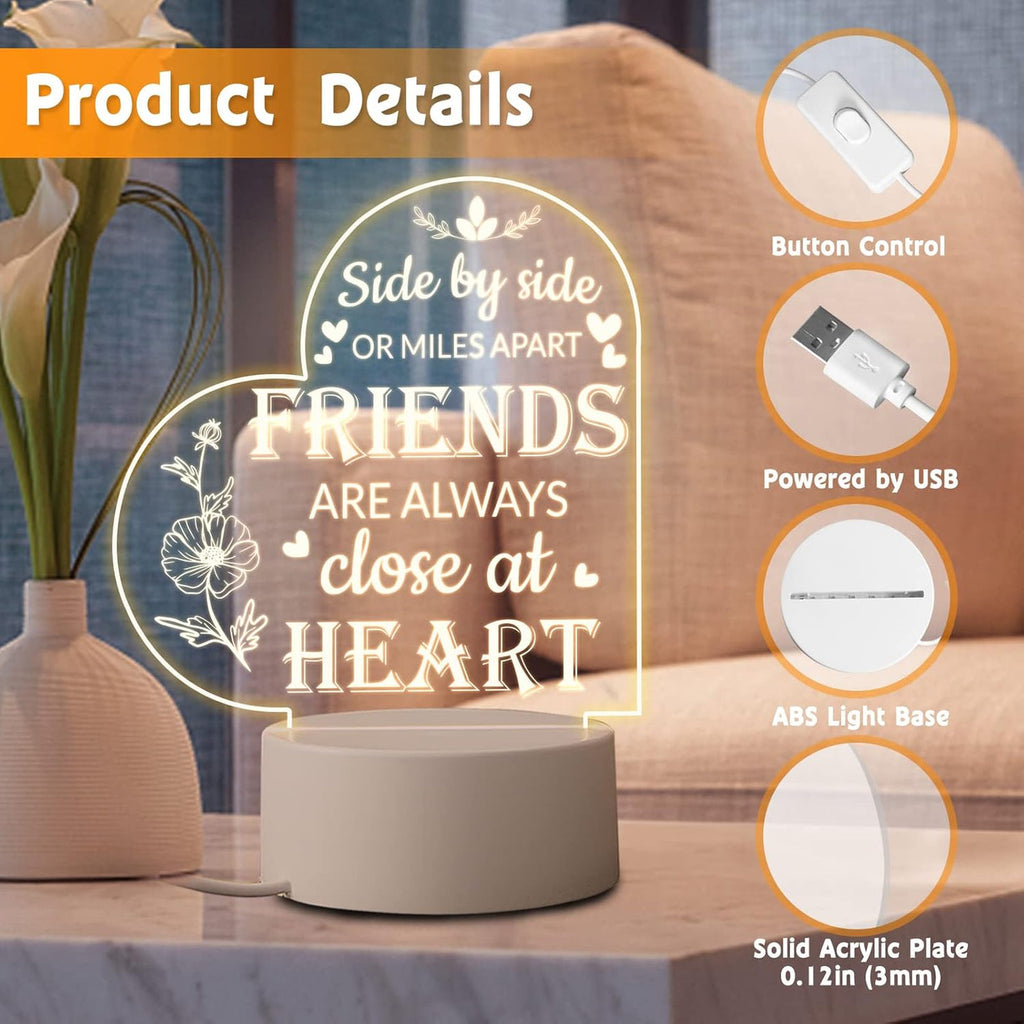 Scribbly: 3D Heart-Shaped LED Message Board â€“ Erasable Acrylic Night Lamp with Marker Pens for Gifting, Desk Decor & Personalized Love Notes