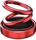 SolarBreeze: Solar-Powered Rotating Car Air Freshener with 360Â° Dual-Ring Design & Aroma Diffuser for Dashboard & Office