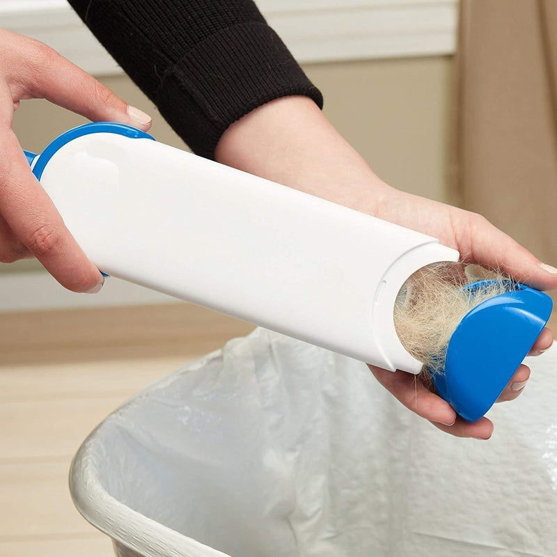 FurSweep: Reusable Pet Hair & Lint Remover Brush with Self-Cleaning Base for Clothes, Furniture & Car Upholstery