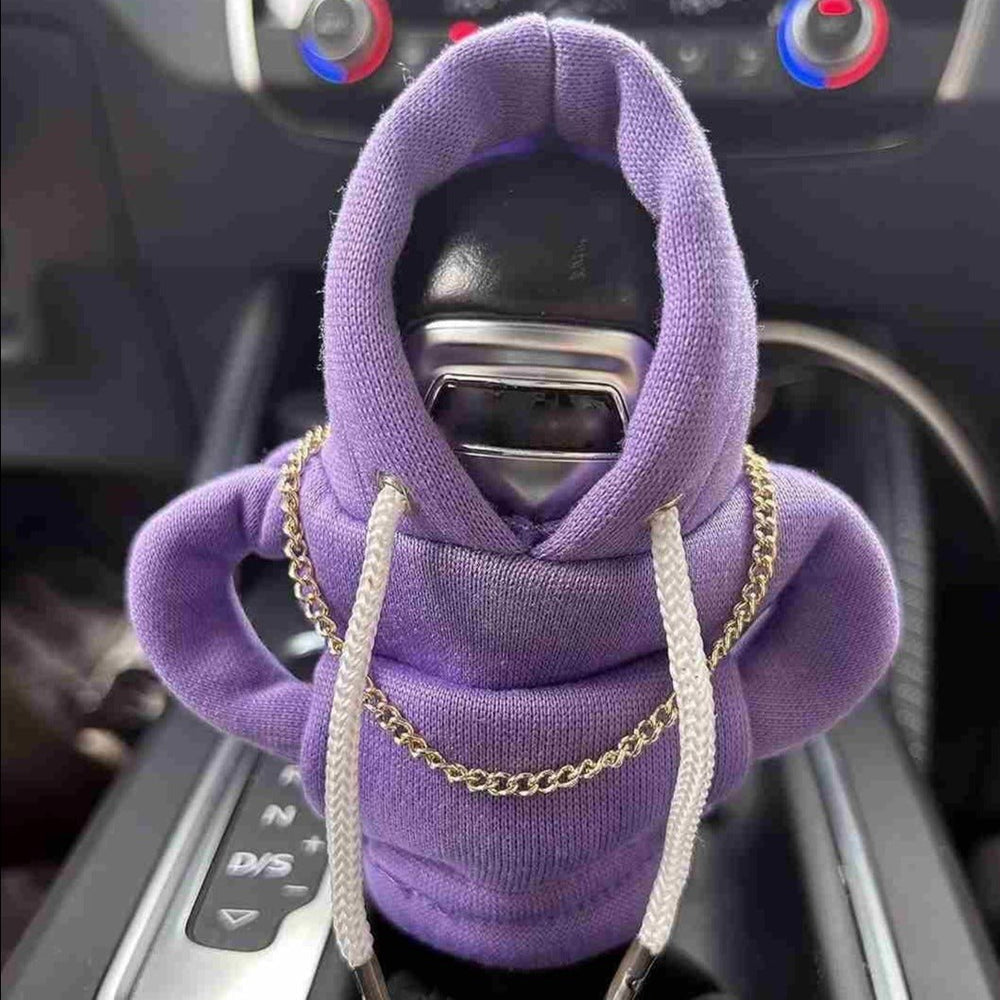 ShiftCozy: Universal Car Gear-Shift Hoodie â€“ Cute & Funny Sweater Cover for Gear Knob Protection & Decoration