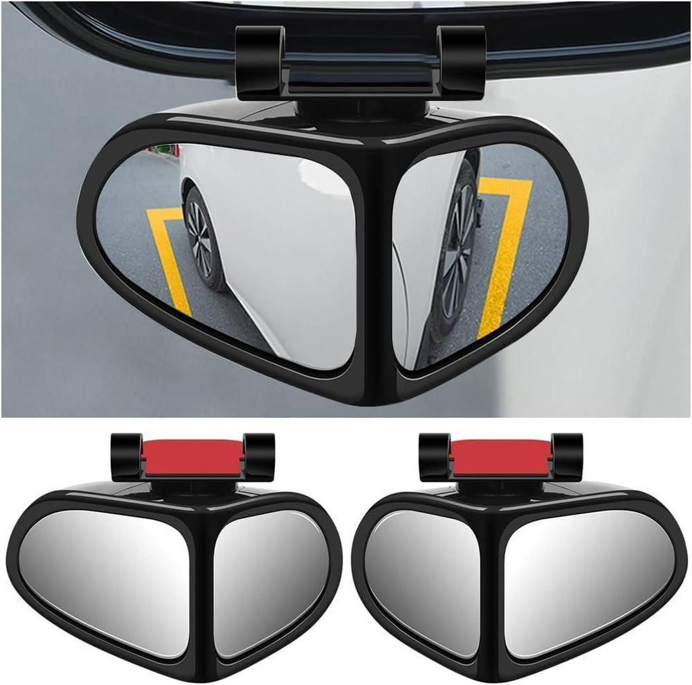 ClearView: 360Â° Adjustable Car Blind Spot Mirror (Set of 2) â€“ HD Glass Convex Rearview Mirror for Cars, Trucks & Vans