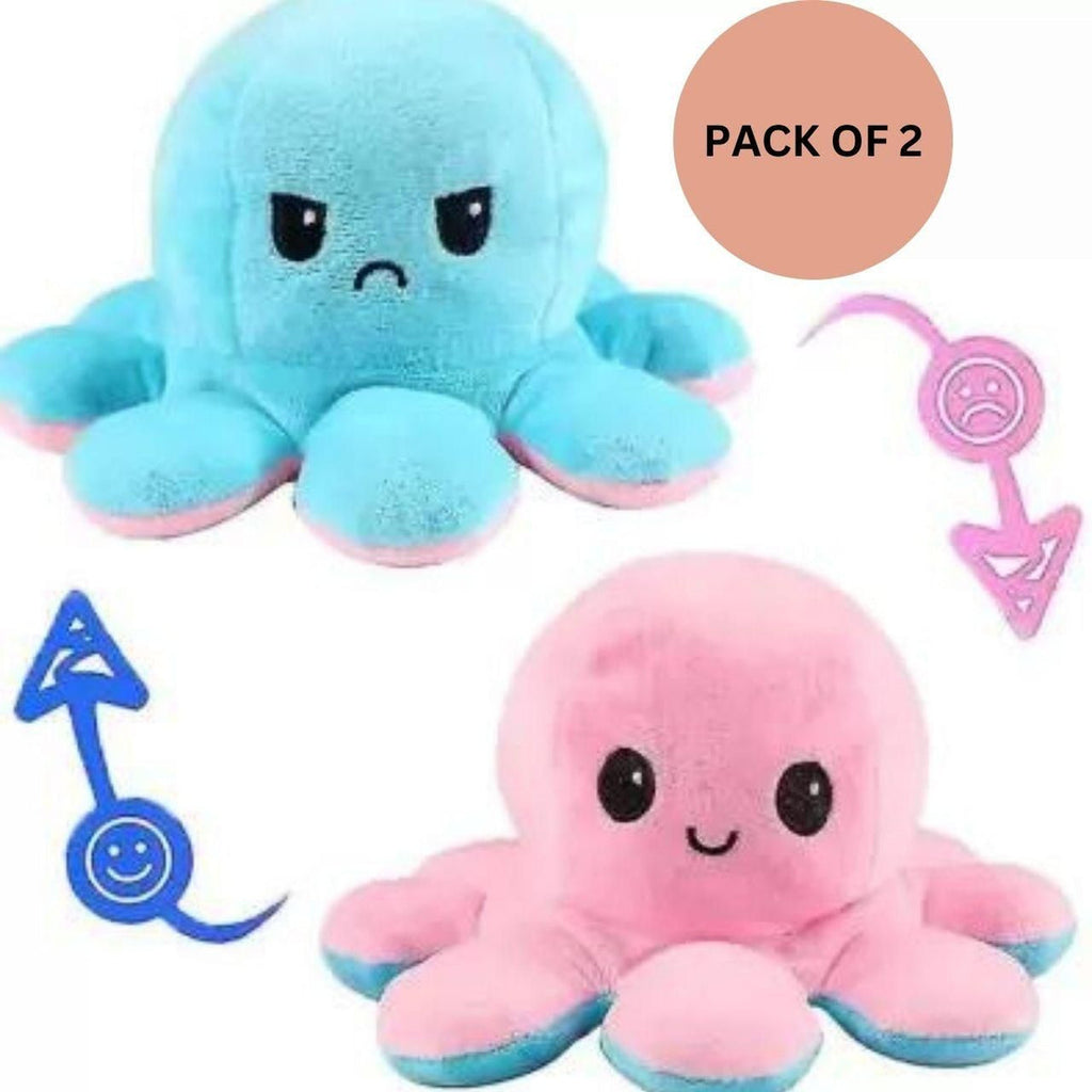 Chums: Reversible Plush Squishy Pals â€“ Soft & Cuddly Octopus Toy for Kids & Babies, Perfect Gift for Boys & Girls