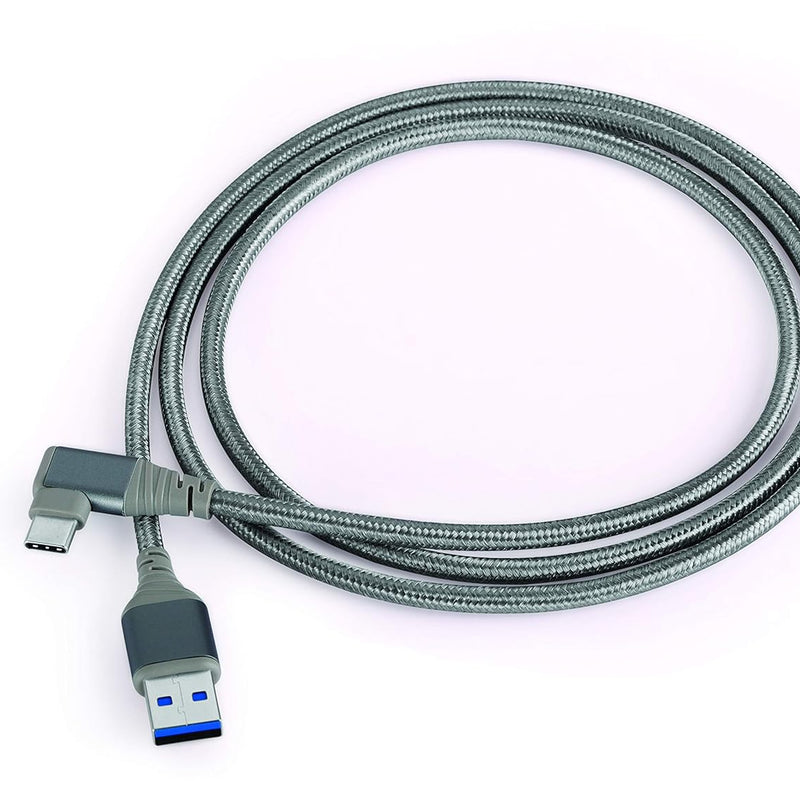 Nextech USB 3.0(M) to USB-C R/A (M) Braided Cable 1.5M (Space Grey)