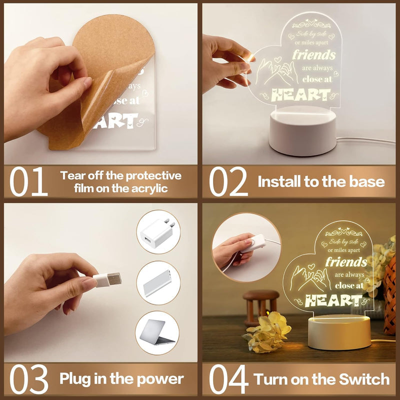 Scribbly: 3D Heart-Shaped LED Message Board â€“ Erasable Acrylic Night Lamp with Marker Pens for Gifting, Desk Decor & Personalized Love Notes
