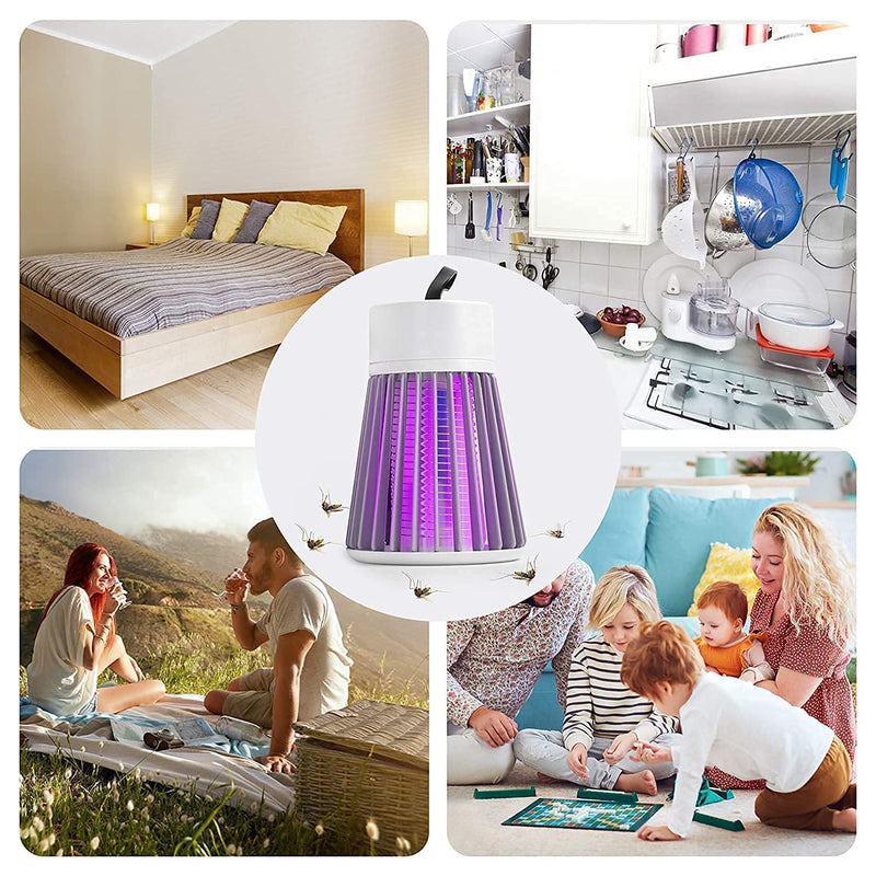 BugShield: USB-Powered Mosquito Killer Lamp with UV LED â€“ Safe & Silent Indoor Zapper for Bedrooms, Living Rooms, Patios & Outdoor Protection