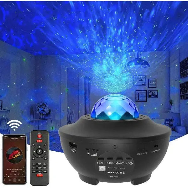 Trippiyii: Galaxy Star Projector with Bluetooth Speaker, Remote Control & Multicolor LED Lights for Bedroom & Home DÃ©cor