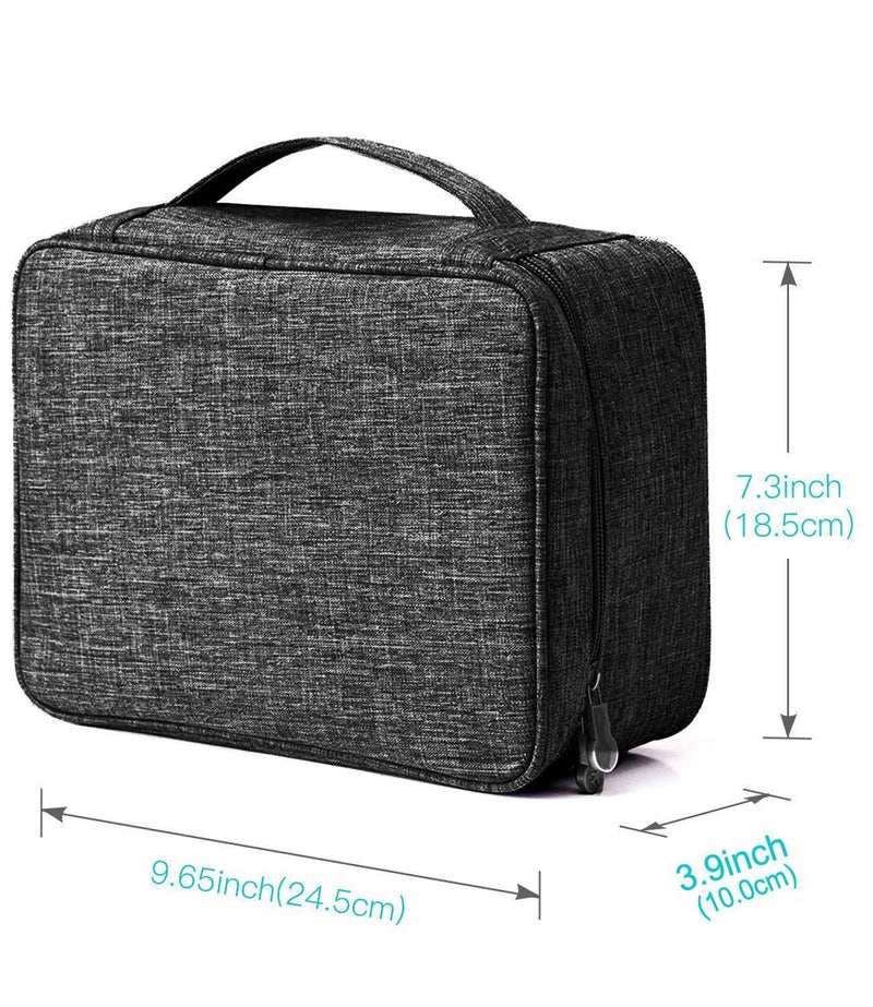 TechMate: Universal Gadget Organizer Bag with Dual-Layer Storage for Cables, Hard Drives & Travel Tech Essentials