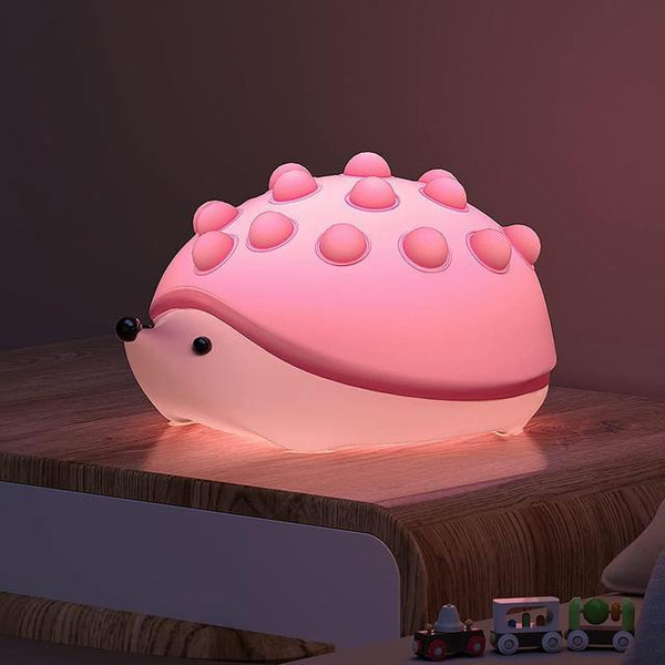 Poppy: Adorable Hedgehog Silicone Night Lamp with Color-Changing LED & Rechargeable Design for Cozy Bedroom DÃ©cor & Gifting