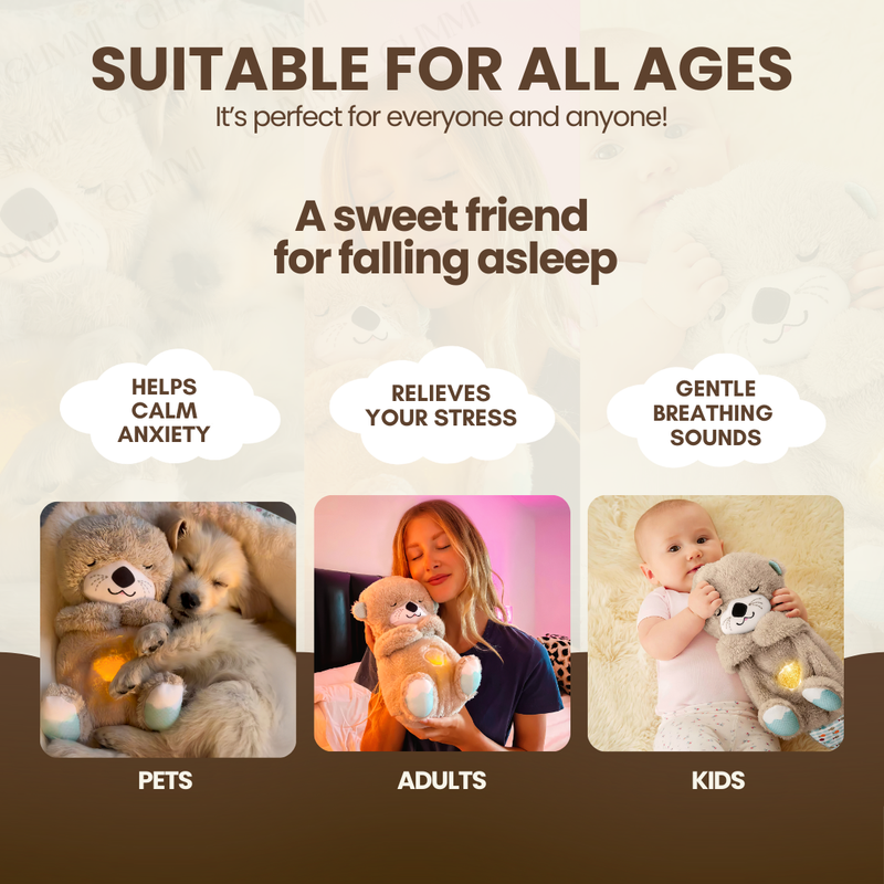 Snugsy: Soothing Viral Plush Teddy with Gentle Breathing Motion, Night Light & Music â€“ Soft Cuddly Sleep Companion