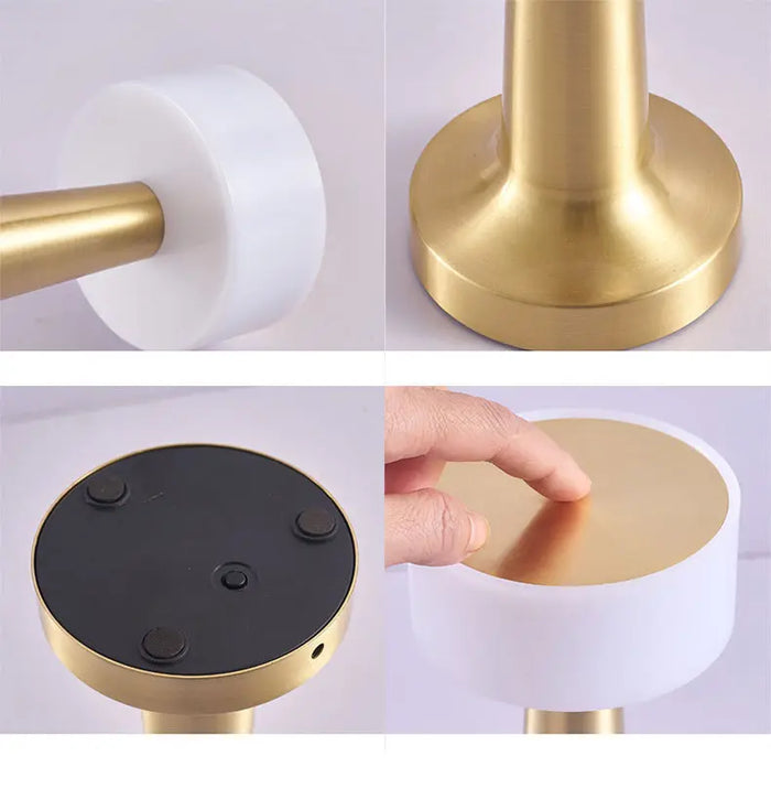BrioBeam: Metal LED Table Lamp with Warm & Cozy Light, 3-Colour Touch Control, Stepless Dimming & Type-C Charging