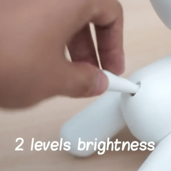 TailWag: Adorable Puppy Table Lamp with USB Rechargeable LED & Foldable Design for Kids' Room & Nursery DÃ©cor