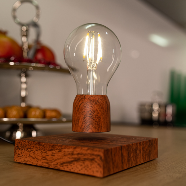 Volta: Magnetic Levitating Lightbulb with Rotating LED Glow for Home, Office & Unique DÃ©cor