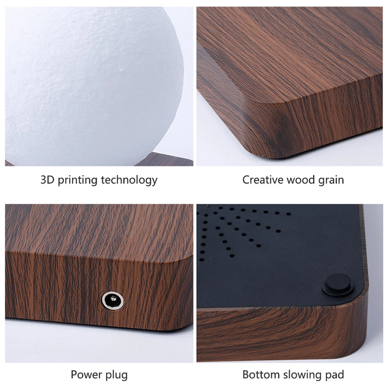 Orbit: Luxe Floating Moon Lamp with Magnetic Levitation, Spinning LED Light & 3 Color Modes for Home & Office DÃ©cor