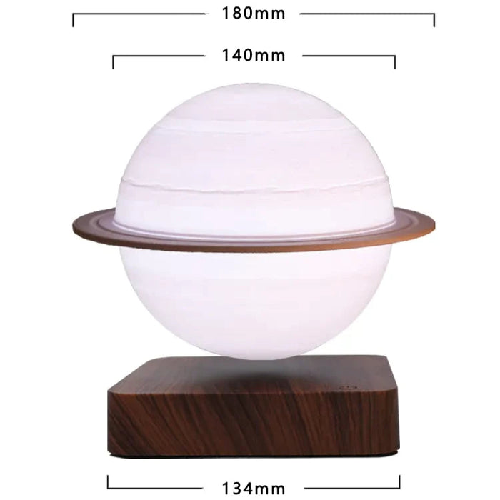 Elysium: 3D Floating Saturn Lamp with Magnetic Levitation, 360Â° Rotation & Touch-Control LED for Home & Office DÃ©cor