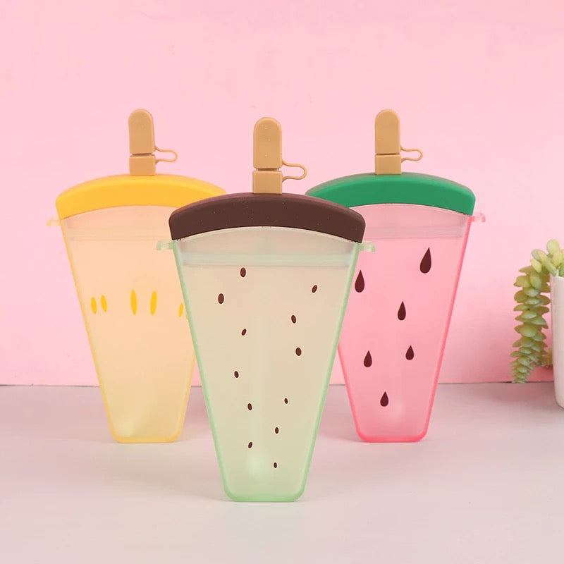 FruitChill: Aesthetic Watermelon Sipper Bottle with Straw & Adjustable Strap â€“ Portable & BPA-Free for Travel & Daily Use