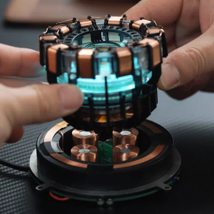 ArcNex: Levitating MK1 Arc Reactor Decor & Collectible & 360Â° Free Floating Display â€” 1:1 Collector Replica for Superhero Fans