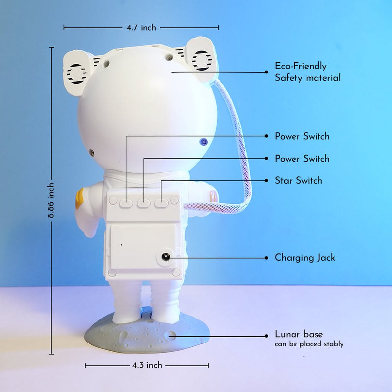 AstroBoy: Galaxy Aura Laser Stars Cosmos Projector USB Powered with Timer & Remote Ambient Night Light & Lamp