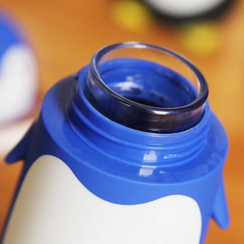 PengiSip: Adorable 300ml Penguin Thermos Bottle with Double-Walled Vacuum Insulation for Hot & Cold Drinks