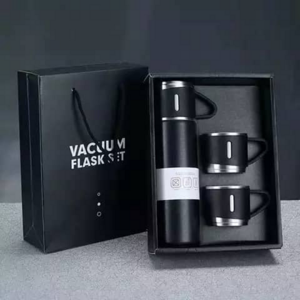 ThermoGift: 500ml Stainless Steel Vacuum Flask Gift Set with Insulated Cup â€“ Perfect for Corporate & Festive Gifting